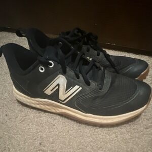 New Balance 3000v4 Fresh Foam Turf Black Gum Mesh Sneaker Men T3000BK4, M8